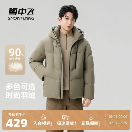 雪中飞2025冬新款设计款羽绒服男款时尚气质休闲保暖百搭面包服商品大图