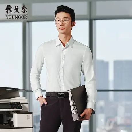 【李佳琦直播间】雅戈尔商务休闲棉质官方长袖衬衫 男商品大图