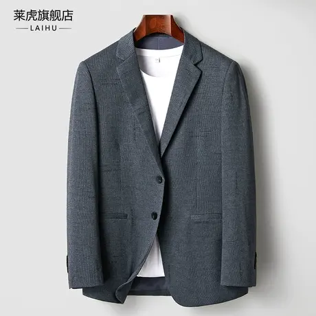 春季新款男士休闲西装外套百搭时尚修身商务单件小西服上衣薄款潮商品大图