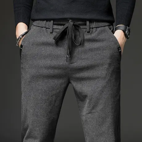 男士裤子秋季秋冬款秋冬裤西裤西装裤商务正装职业休闲裤宽松长裤图片