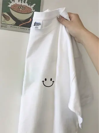 仿棉t恤女2023年新款夏季美式复古港味宽松大码女装短袖上衣ins潮商品大图