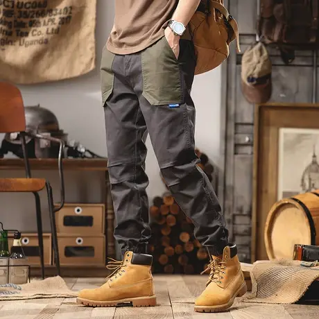 Modi Nick/摩帝尼克时尚潮流百搭男士工装裤休闲舒适男款宽松裤子商品大图