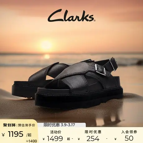 Clarks其乐奥莉系列女鞋凉鞋女年罗马凉鞋厚底沙滩凉鞋女图片