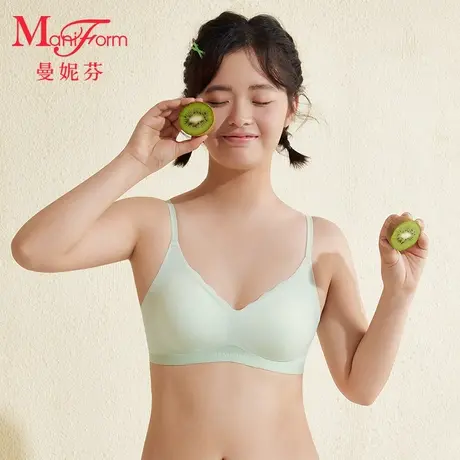 【三阶段】曼妮芬2025夏V领带杯抗菌背心少女文胸无钢圈内衣商品大图