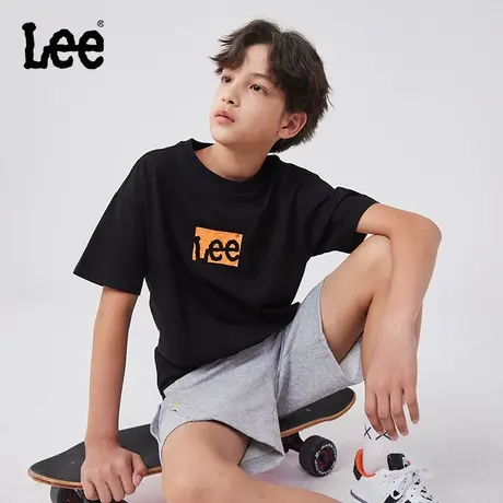 Lee男童夏季纯棉t恤2025新款儿童装短袖男孩衣服女童上衣宽松夏装图片