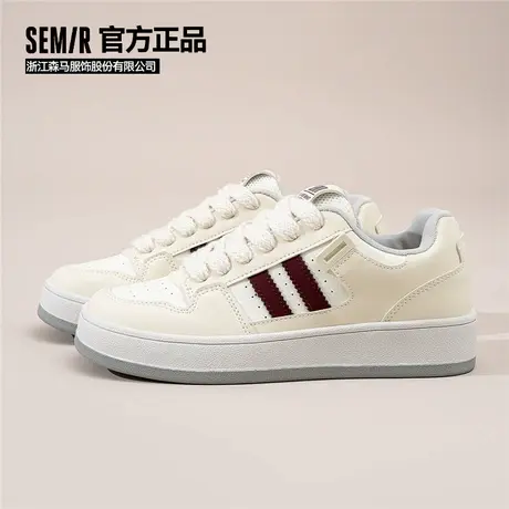 Semir官方正品面包鞋女鞋春夏季新款厚底百搭板鞋休闲运动鞋子女商品大图