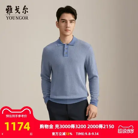 【商场同款】雅戈尔男士毛衫秋冬新款官方商务休闲套头毛衫男商品大图