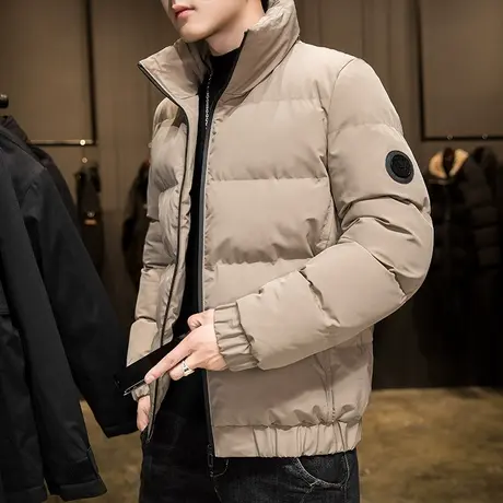 2023新款冬季外套男士棉衣韩版潮流冬装羽绒棉服男加绒加厚面包服图片