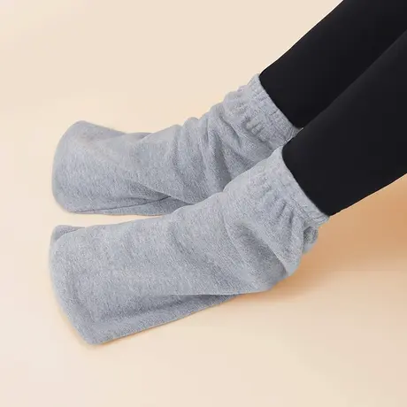 加绒护脚宽松睡袋袜套女冬睡眠袜子男保暖脚套商品大图
