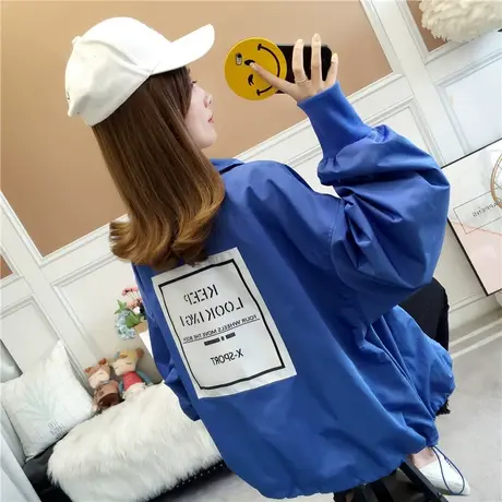 初秋短外套女春秋季2021新款韩版宽松bf百搭学生休闲棒球服夹克潮商品大图