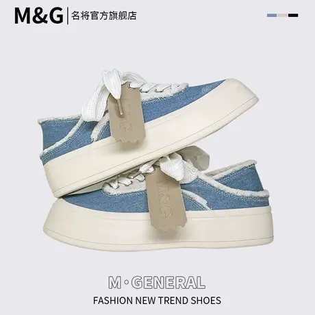 名将经典厚底鞋女2023春夏季新款厚底帆布鞋小众原创休闲百搭设计商品大图