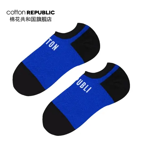 Cotton Republic/棉花共和国时尚撞色男士短袜棉质打底船袜1双装图片