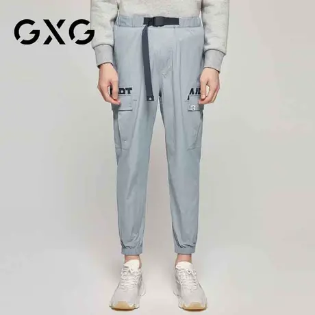 【特价】GXG男装 春季工装裤灰色长裤休闲束脚裤潮GY102098E图片