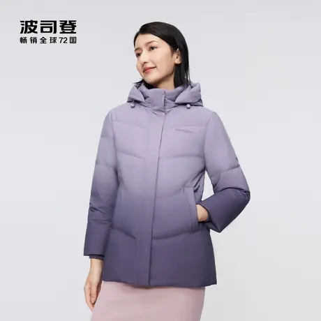 波司登2023冬新款女士休闲连帽短款羽绒服冬季保暖加厚防风外套图片