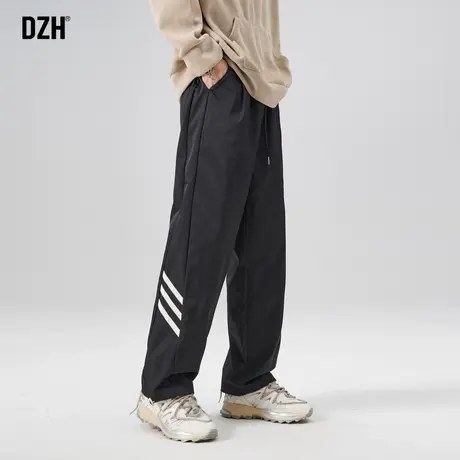 男士美式冲锋裤子男秋季潮牌宽松束脚裤2023新款直筒运动休闲长裤商品大图