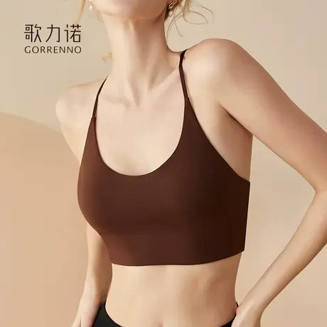 【好物体验专享】歌力诺运动美背心瑜伽抹胸内衣无痕大胸显小文胸图片