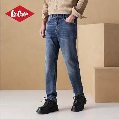 Lee Cooper水洗牛仔裤男士2025新款秋季潮牌休闲锥形修身长裤子男图片