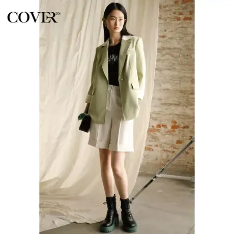 COVER春季直筒阔腿百搭宽松休闲裤图片