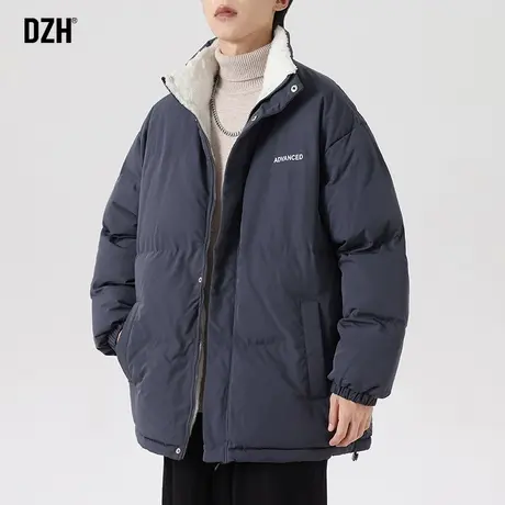 男士防风立领棉服男款冬季加厚潮牌休闲棉衣外套宽松2023新款袄子商品大图