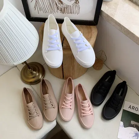 水鞋女雨靴短筒防水出口雨鞋时尚款外穿女士胶鞋防滑水靴子成人冬图片