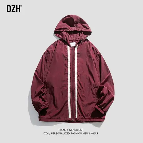 男士连帽夹克男秋季宽松休闲2023新款外套潮牌痞帅炸街男装上衣服商品大图