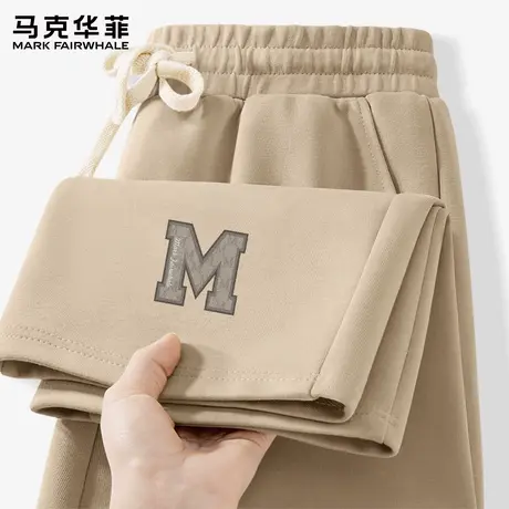 马克华菲美式裤子男2025新款秋季华棉垂感休闲裤男士运动直筒裤X商品大图
