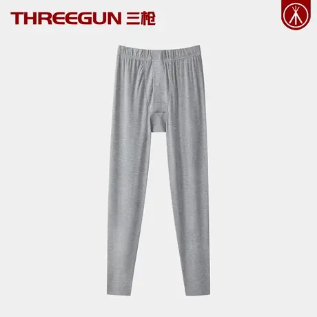 三枪男士中厚款单件保暖裤莫代尔密棉秋裤打底裤长绒棉青年舒绒冬商品大图