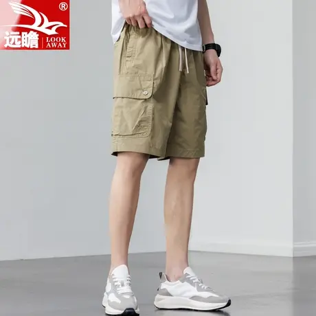 男士工装短裤潮流纯棉裤子男款夏季美式男生休闲裤潮牌外穿五分裤商品大图