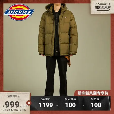 Dickies 秋冬 男女情侣连帽休闲棉服保暖外套图片