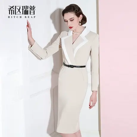 希区瑞普高端OL西装职业连衣裙女秋冬名媛气质修身包臀小礼服2023图片