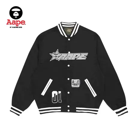 Aape旗舰店男装秋冬多色印花刺绣双面穿迷彩棒球服外套7502XXI图片