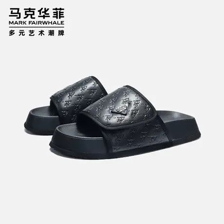 马克华菲官方旗舰店潮牌拖鞋男夏季户外穿厚底踩屎感篮球天然橡胶商品大图