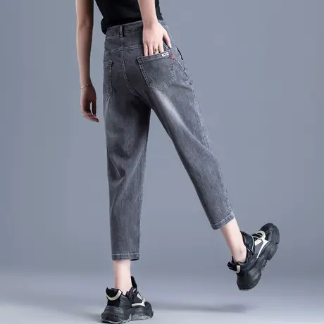 七分牛仔裤女2023年新款夏季薄款大码裤子8分八分裤小个子老爹裤图片
