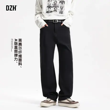 黑色牛仔裤男直筒休闲百搭显瘦裤子男士2025新款美式长裤潮牌男裤商品大图
