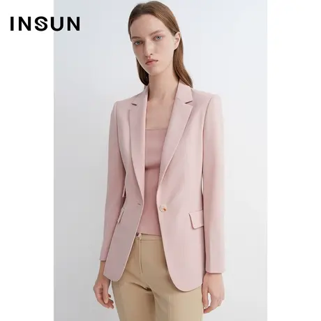 INSUN恩裳春季修身轻商务西装外套图片