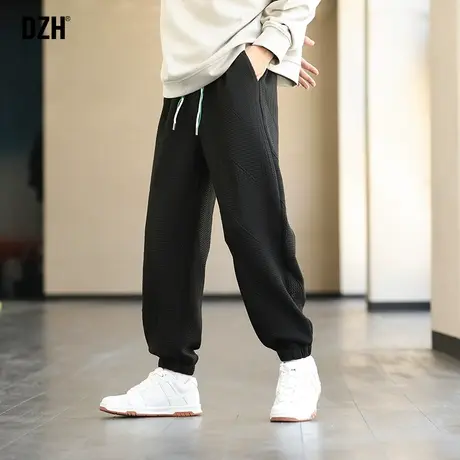 男士休闲黑色卫裤男秋季潮牌男裤2023年新款哈伦裤运动裤显瘦裤子商品大图