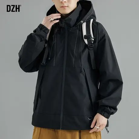 男生机能冲锋衣男款秋季潮牌休闲防风外套潮高级感夹克百搭登山服商品大图