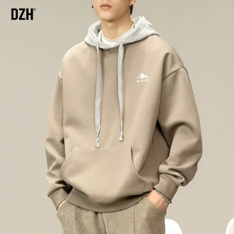 男士卫衣男款春秋季连帽宽松长袖外套美式潮牌男运动休闲情侣上衣商品大图