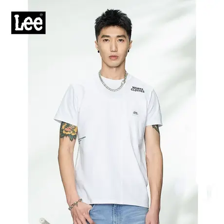 Lee商场同款 21春夏新品标准版型多色男短袖T恤L439214DR图片
