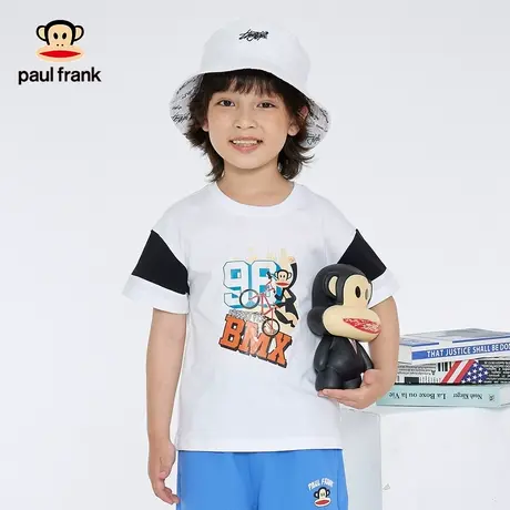 大嘴猴儿童装男童短袖t恤夏装2023年新款中大童纯棉夏款男孩上衣商品大图