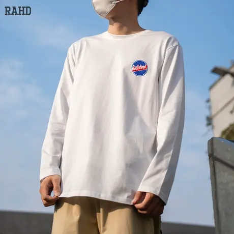 Radiohead长袖t恤纯棉宽松圆领套头衫内搭上衣青少年流行时尚简约商品大图
