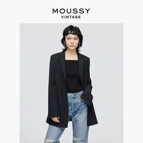 MOUSSY VINTAGE 2025夏季新品简约通勤廓形西装外套540FS330-0260图片