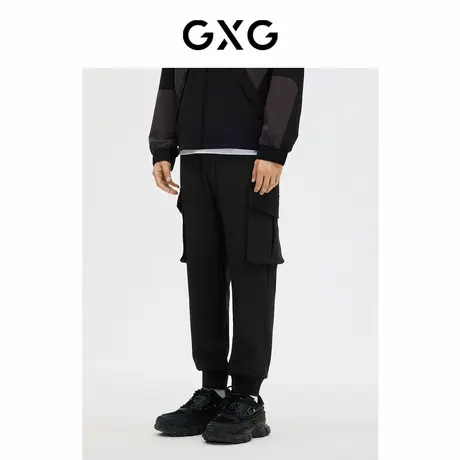 GXG男装 休闲长裤束脚工装裤大口袋潮 2023年春季品商品大图