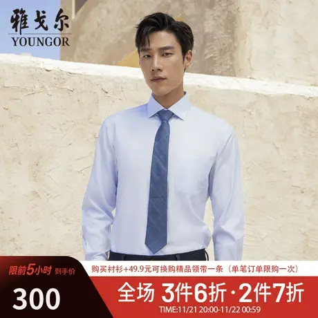 【DP免烫】D系雅戈尔衬衫春季新款长袖衬衫柔软商务休闲抗皱衬衣图片