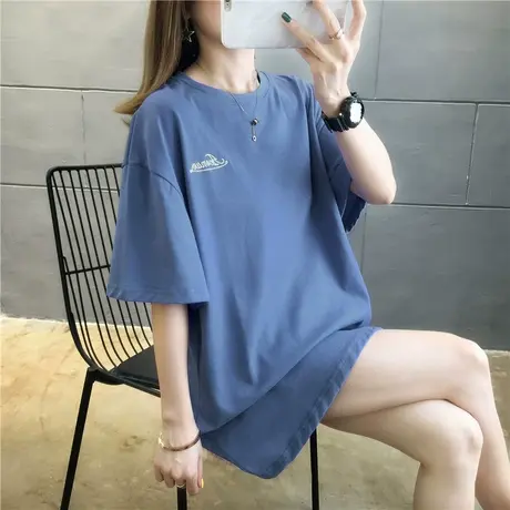 夏季新款小众设计感薄款上衣服别致甜酷宽松白色ins短袖T恤女装潮图片