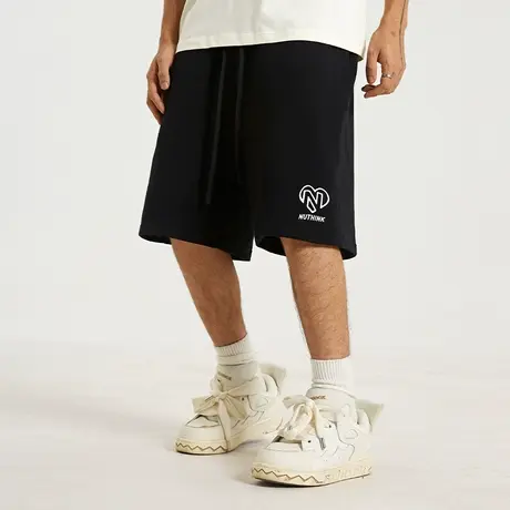 Nuthink美式街头重磅370g字母短裤夏天男潮潮牌卫裤裤子大码男裤商品大图