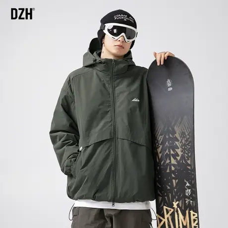 男士工装连帽冲锋衣外套男三合一可拆卸2024年新款冬季摇粒绒夹克商品大图