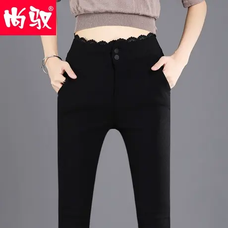 尚驭外穿修身打底裤女春季新款黑色修身弹力铅笔裤紧身小脚裤长裤商品大图