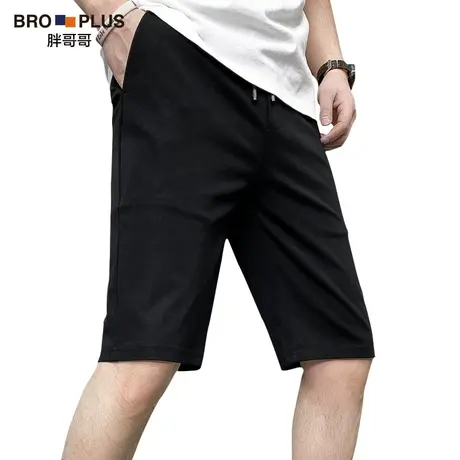 胖哥哥2023新款休闲短裤男夏季薄款加肥加大潮牌宽松直筒五分裤子商品大图