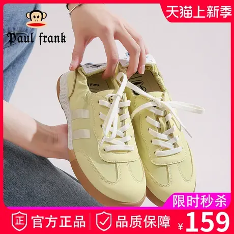 大嘴猴女鞋2024春秋新款德训鞋真皮超轻软底防滑单鞋休闲百搭单鞋商品大图